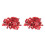 2Packs Red Resin Buttons Decorative Clothes Buckles 3