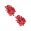 2Packs Red Resin Buttons Decorative Clothes Buckles 4