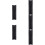5Pcs Adjustable Black Wine Glass Rack Under Cabinet for Secure Storage 10
