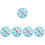 5Pcs Fun Party Turntable Prize Wheel Small Lightweight 2
