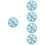 5Pcs Fun Party Turntable Prize Wheel Small Lightweight 3