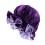 3Pièces Bonnet Satin Violet Confortable Double Couche Pour 11