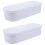 2Pcs Makeup Brush Cleaning Boxes White Tpr PP Home Use Storage Holder 6