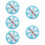 5Pcs Fun Party Turntable Prize Wheel Small Lightweight 4