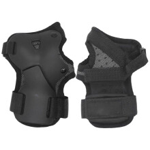 2Pcs Black Wrist Support Gloves Non-Slip for Skating Weightlifting Gym