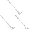3Pcs Practical Stainless Steel Food Hook for Barbecue and Kitchen Use 1