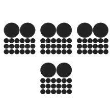 80Pcs Silicone Black Stethoscope Protective Covers Head Sleeve Kit