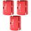 3 Pieces Throttle Bike Handlebar Spacer Adapter Stem Reducer 3