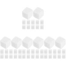 48Pcs Practical White Marble Whiskey Stones Reusable Ice Cubes