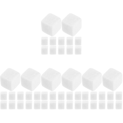48Pcs Practical White Marble Whiskey Stones Reusable Ice Cubes