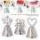 3PCS Metal Table Number Holders, Unique Shapes, Durable, Versatile 9