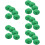 25Pcs Green Hat Ornaments for St. Patrick's Day Party 9