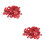 2Packs Red Resin Buttons Decorative Clothes Buckles 5