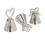 3PCS Metal Table Number Holders, Unique Shapes, Durable, Versatile 15