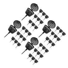 40Pcs Black PP Plastic Fertilizer Box for Small Plants and Orchids