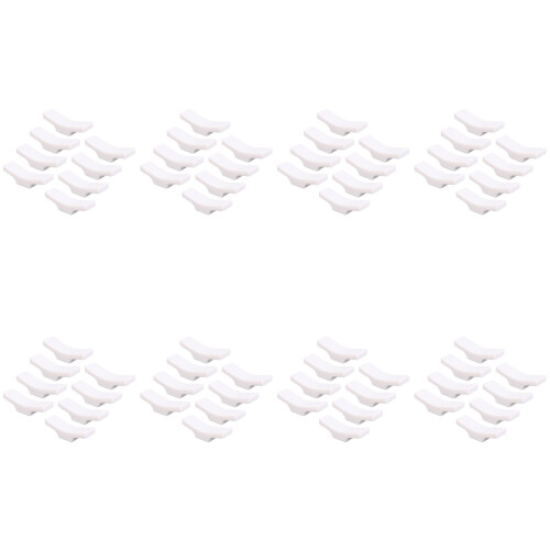 64Pcs White Chopstick Holder Resin Spoon Fork Rack for Lasting Use