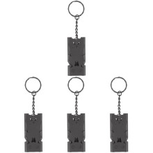 4Pcs Stainless Steel Multipurpose and Dog Whistles Black