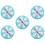 5Pcs Fun Party Turntable Prize Wheel Small Lightweight 5
