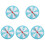 5Pcs Fun Party Turntable Prize Wheel Small Lightweight 6