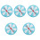 5Pcs Fun Party Turntable Prize Wheel Small Lightweight 7
