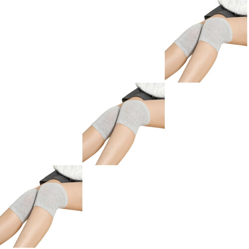 3Pcs Comfortable Grey Knee Braces with Anti-Slip Design for Running 1