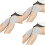 3Pcs Comfortable Grey Knee Braces with Anti-Slip Design for Running 3