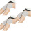 3Pcs Comfortable Grey Knee Braces with Anti-Slip Design for Running 4