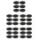 30Pcs Boxing Bag Suction Base Black Rubber Metal Replacement Cups 3