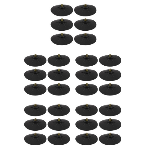 30Pcs Boxing Bag Suction Base Black Rubber Metal Replacement Cups 2
