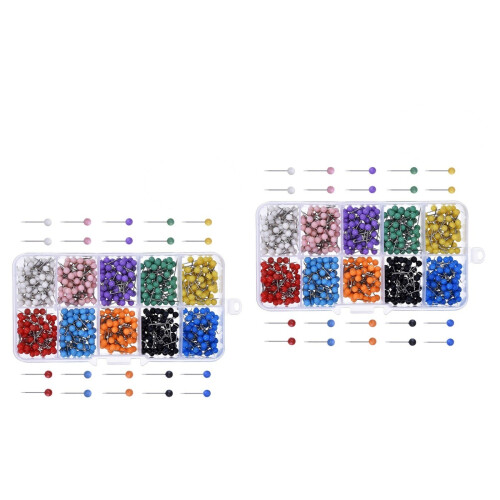 1200Pcs Assorted Color Push Pins for Bulletin Boards 2