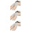 3Pcs Comfortable Grey Knee Braces with Anti-Slip Design for Running 5