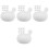 40Pcs Soft White Rubber Insert Bubbles for DIY Accessories 4