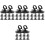 40Pcs Compact Black Silicone Light Bulb Remover Suction Cup for Home 3