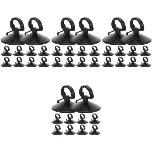 40Pcs Compact Black Silicone Light Bulb Remover Suction Cup for Home 2