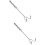 2Pièces Crochet De Barbecue En Acier Inoxydable Solide Argent 8