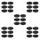 30Pcs Boxing Bag Suction Base Black Rubber Metal Replacement Cups 8