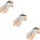 3Pcs Comfortable Grey Knee Braces with Anti-Slip Design for Running 6