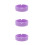 3Pcs Multi Use Violet Silicone Coasters Non Slip Mats 4