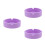 3Pcs Multi Use Violet Silicone Coasters Non Slip Mats 5