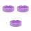 3Pcs Multi Use Violet Silicone Coasters Non Slip Mats 6