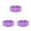 3Pcs Multi Use Violet Silicone Coasters Non Slip Mats 7