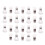 78Pcs DIY Silver Metal Shoe Clips Flat Blank for Shoe Accessory Making 2