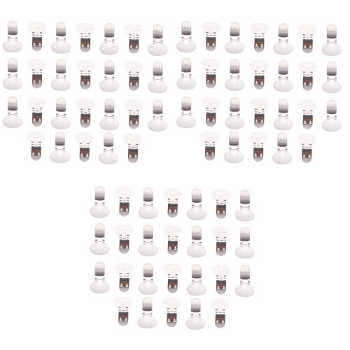 78Pcs DIY Silver Metal Shoe Clips Flat Blank for Shoe Accessory Making 2