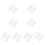 64Pcs White Chopstick Holder Resin Spoon Fork Rack for Lasting Use 3