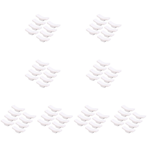 64Pcs White Chopstick Holder Resin Spoon Fork Rack for Lasting Use 2