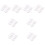 64Pcs White Chopstick Holder Resin Spoon Fork Rack for Lasting Use 4