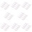 64Pcs White Chopstick Holder Resin Spoon Fork Rack for Lasting Use 9