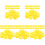 500Pcs Durable Yellow Plastic Bottle Caps for Home DIY Craft Making 1