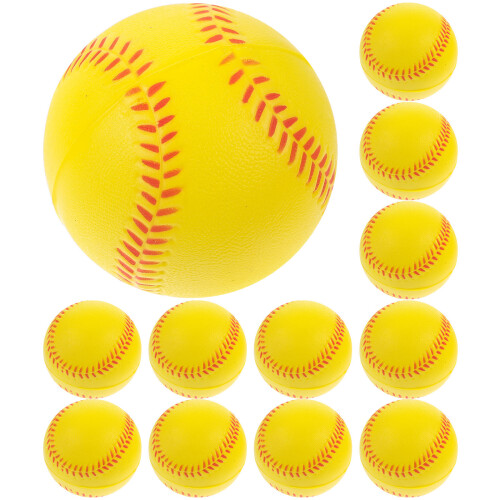 48Pcs Durable PU Practice Baseballs Soft Training Balls for Kids Play 1