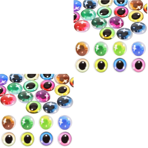 200Pcs Assorted Artificial Crystal Doll Eyes Patches for DIY Projects 1